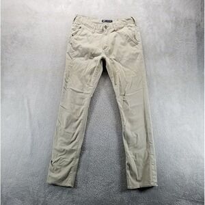 BKE Jeans Mens 32x32 Brown Jake Straight Light Wash Low Rise Stretch Denim